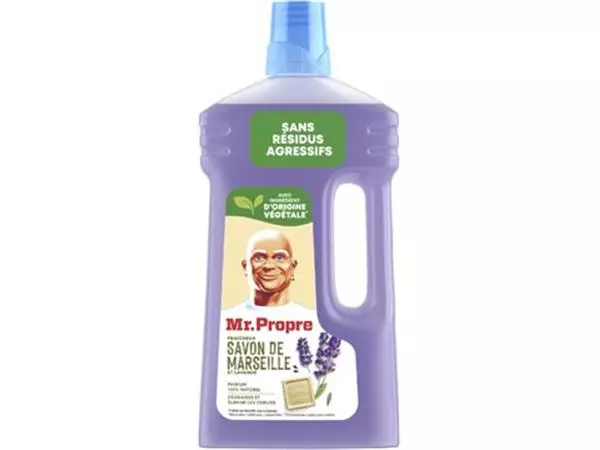 Een Mr. Proper allesreiniger Savon de Marseille, lavendel, fles van 1 l koop je bij ShopXPress