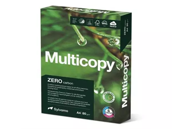 Een Multicopy Zero printpapier ft A4, 80 g, pak van 500 vel koop je bij ShopXPress