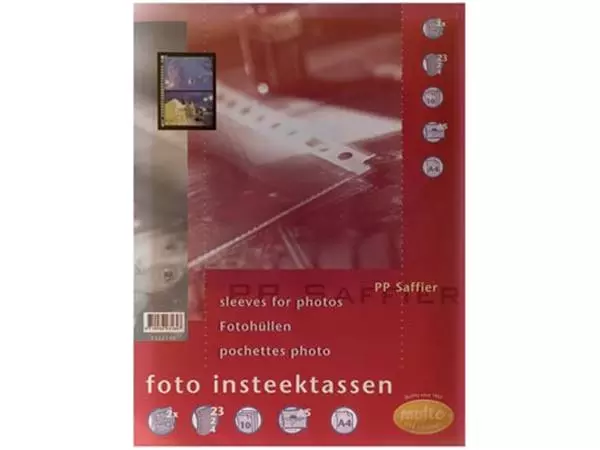 Een Multo geperforeerde showtas voor foto's ft A5, 2 vakken, pak van 10 stuks koop je bij ShopXPress