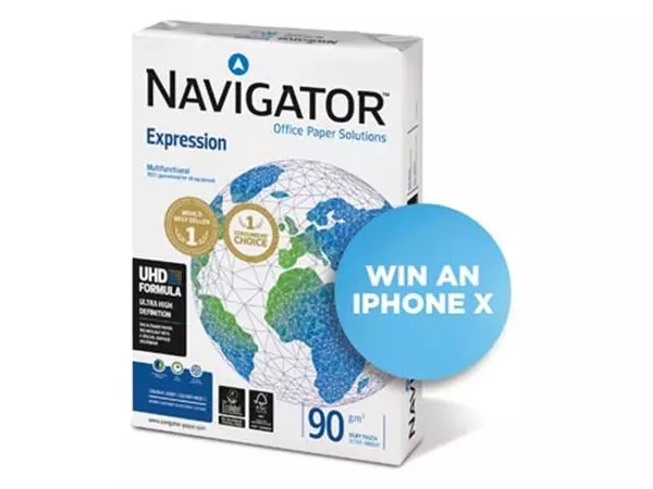 Een Navigator Expression presentatiepapier ft A4, 90 g, pak van 500 vel koop je bij Supplierz BV