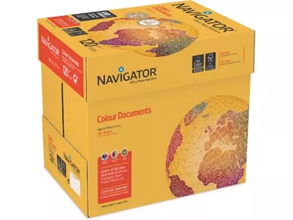 Een Navigator Colour Documents presentatiepapier ft A4, 120 g, pak van 250 vel koop je bij Supplierz BV