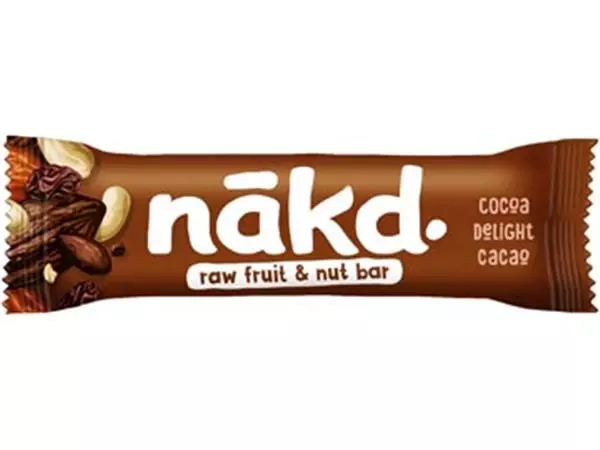 Een Nakd Cocoa Delight, reep van 35 g, pak van 18 stuks koop je bij ShopXPress