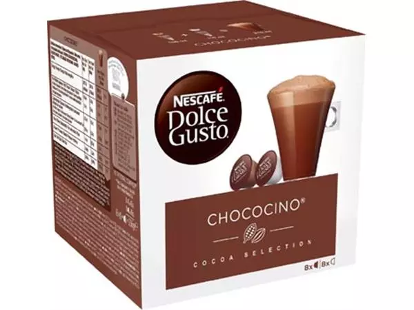 Een Nescafé Dolce Gusto koffiecapsules, Chococino, pak van 16 stuks koop je bij ShopXPress