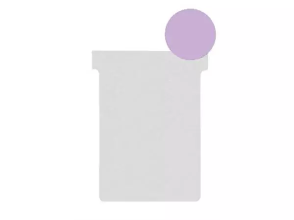 Een Nobo T-planbordkaarten index 2, ft 85 x 60 mm, violet koop je bij ShopXPress