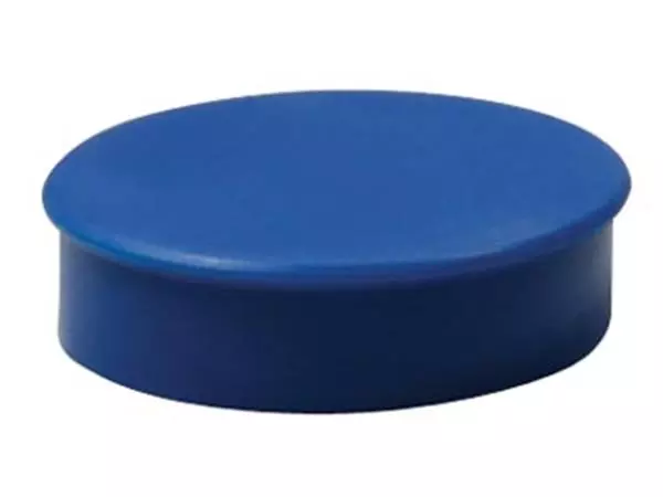 Een Nobo magneten diameter van 20 mm, blauw, blister van 8 stuks koop je bij ShopXPress