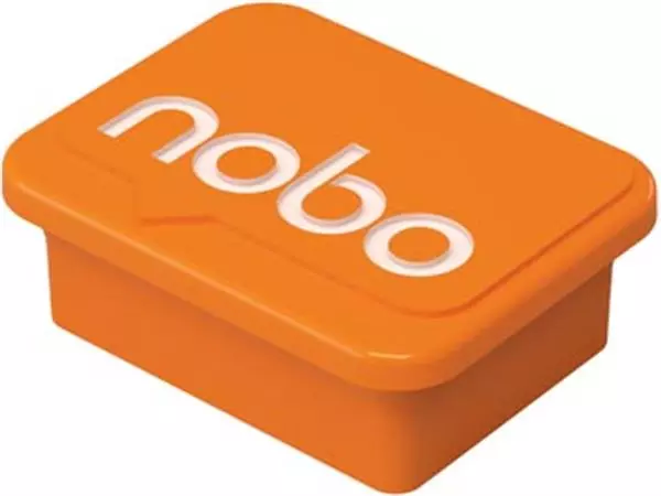 Een Nobo magneten voor whiteboard, oranje, pak van 4 koop je bij ShopXPress