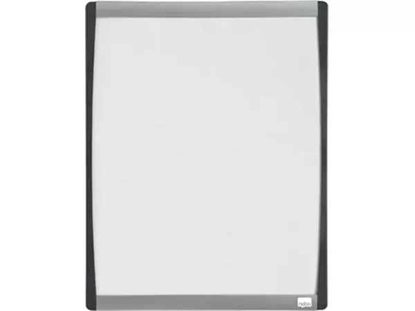 Een Nobo Mini whiteboard, magnetisch, met gebogen frame, zwart, 33,5 x 28 cm koop je bij ShopXPress