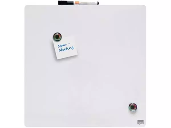 Een Nobo Mini whiteboard, magnetisch, tegel zonder lijst, 36 x 36 cm koop je bij ShopXPress