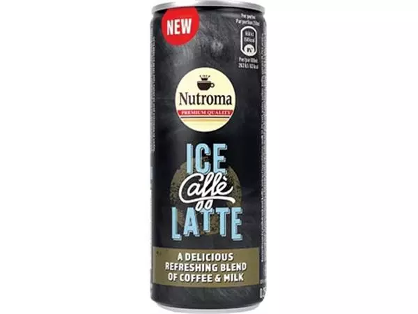 Een Nutroma Ice Caffè Latte, blik van 25 cl, pak 12 stuks koop je bij ShopXPress