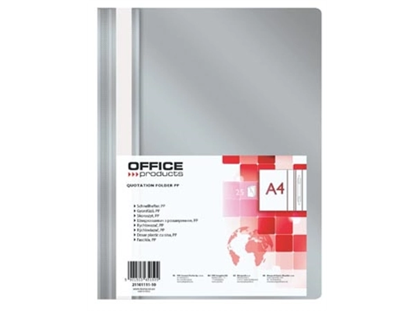 Een OFFICE products snelhechtmap, grijs koop je bij Supplierz BV