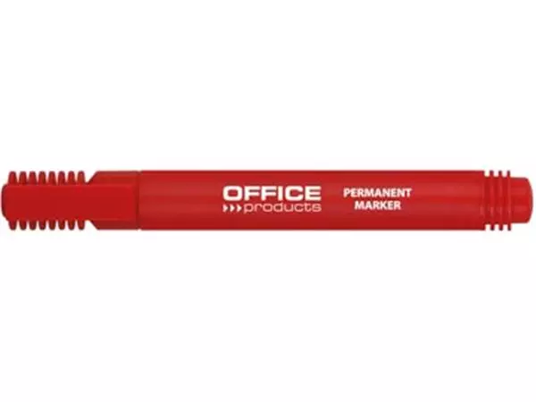 Een Office Products permanent marker 1-3 mm, rond, rood koop je bij ShopXPress