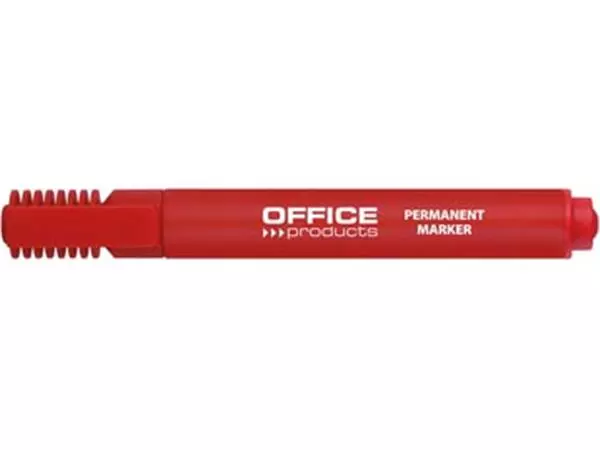 Een Office Products permanent marker 1-5 mm, beitelpunt, rood koop je bij ShopXPress