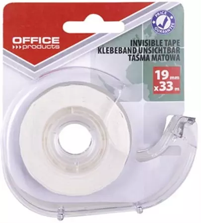 Een Office Products plakband, 19 mm x 33m, transparant, blister met 1 afroller met 1 rolletje koop je bij ShopXPress