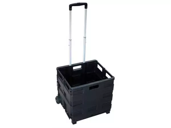 Een Opvouwbare steekwagen met krat, ft 38 x 40,5 x 42 cm, maximum 35 kg koop je bij ShopXPress