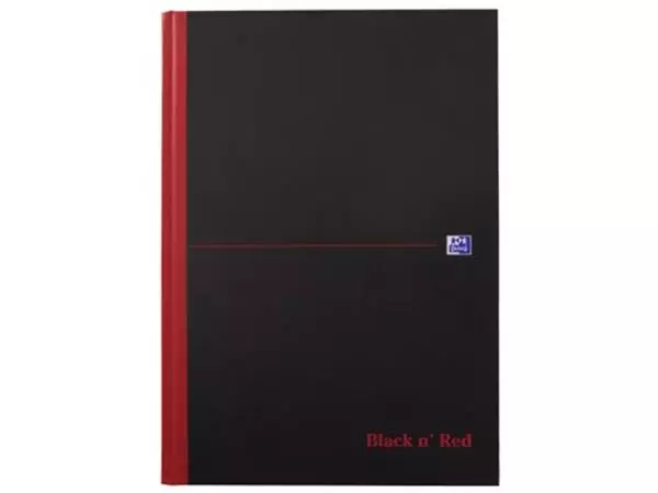 Een Oxford BLACK N' RED gebonden boek, 192 bladzijden, ft A4, geruit 5 mm koop je bij ShopXPress