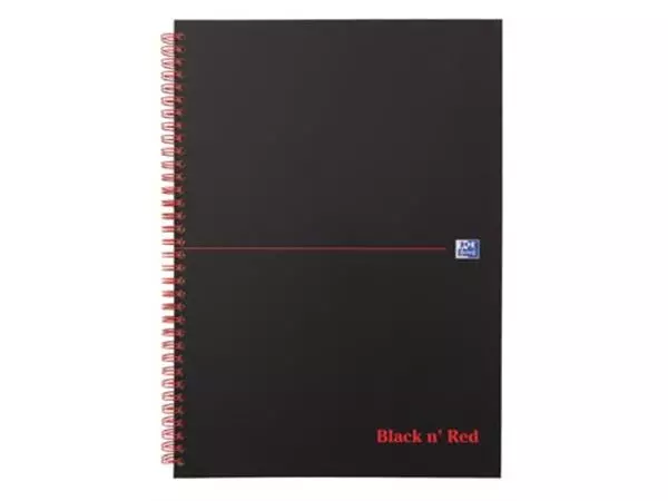 Een Oxford BLACK N' RED spiraalblok karton, 140 bladzijden ft A4, geruit 5 mm koop je bij ShopXPress