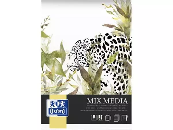 Een Oxford mixed media blok A4, 25 vel, 225 g/m² koop je bij ShopXPress