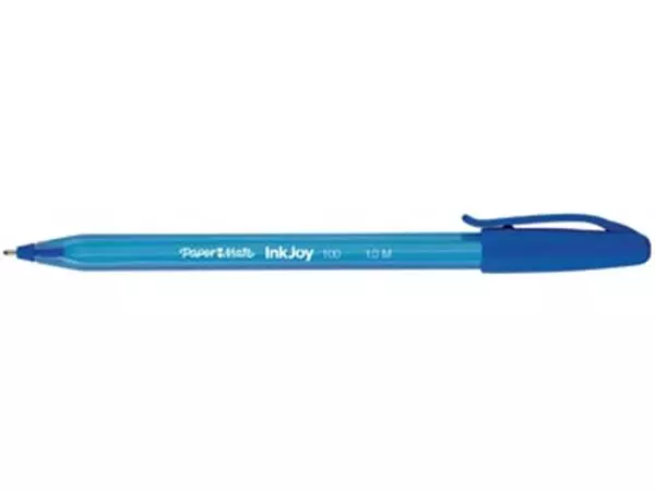 Een Paper Mate balpen InkJoy 100 met dop, blauw koop je bij ShopXPress