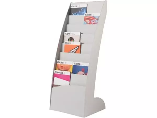 Een Paperflow vaste folderhouder Exposito Courbo, grijs koop je bij ShopXPress