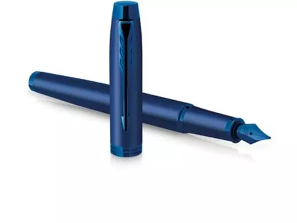 Een Parker IM Monochrome Blue vulpen, medium, giftbox koop je bij ShopXPress