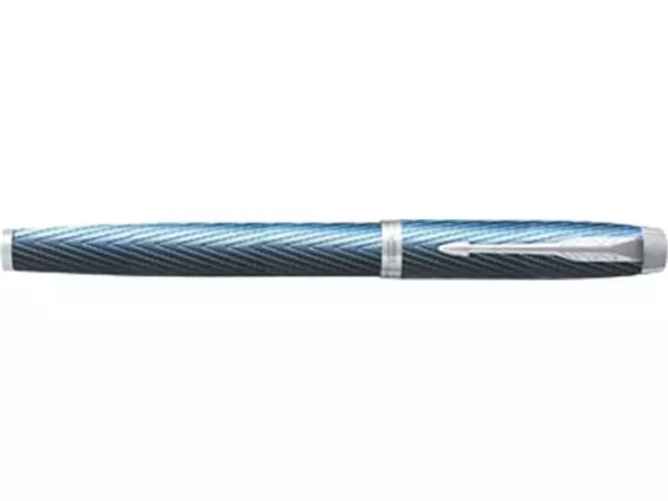 Een Parker IM Premium vulpen, fijn, in giftbox, blue (blauw/zilver) koop je bij ShopXPress