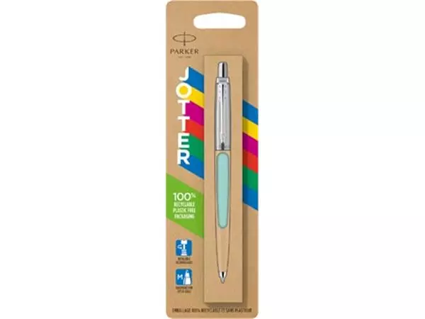 Een Parker Jotter Originals Pastel balpen, groen, op blister koop je bij ShopXPress