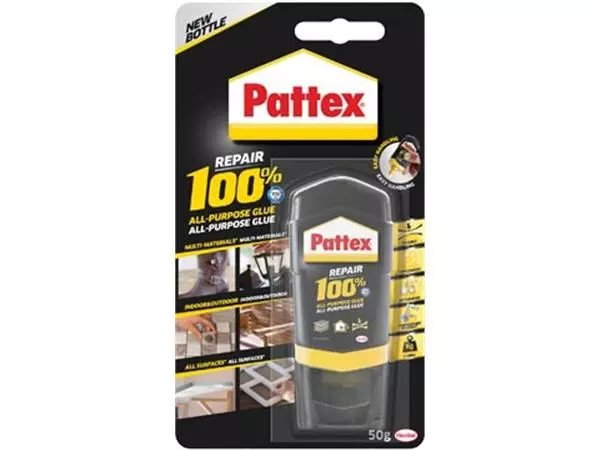 Een Pattex 100% lijm, tube van 50 g, op blister koop je bij ShopXPress