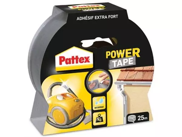 Een Pattex plakband Power Tape lengte: 25 m, grijs koop je bij ShopXPress
