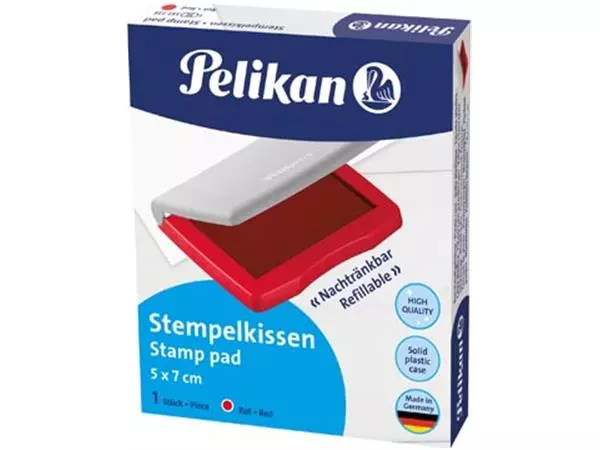 Een Pelikan Stempelkussen ft 5 x 7 cm, rood koop je bij ShopXPress