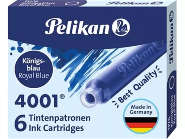 Een Pelikan inktpatronen 4001 koningsblauw koop je bij ShopXPress