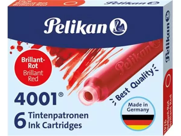 Een Pelikan inktpatronen 4001 rood koop je bij ShopXPress