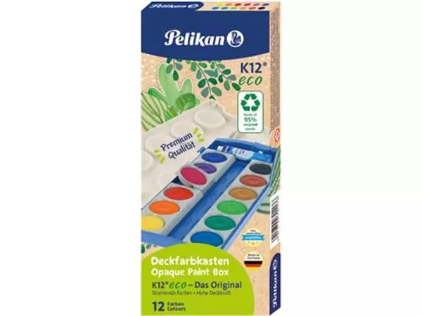 Een Pelikan verfdoos 735/K12 Eco, 12 napjes koop je bij ShopXPress