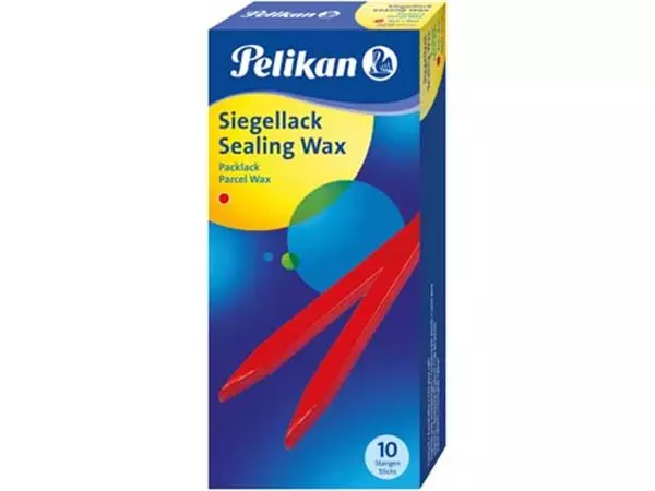 Een Pelikan zegelwas 60/10, doos van 10 stuks, rood koop je bij ShopXPress