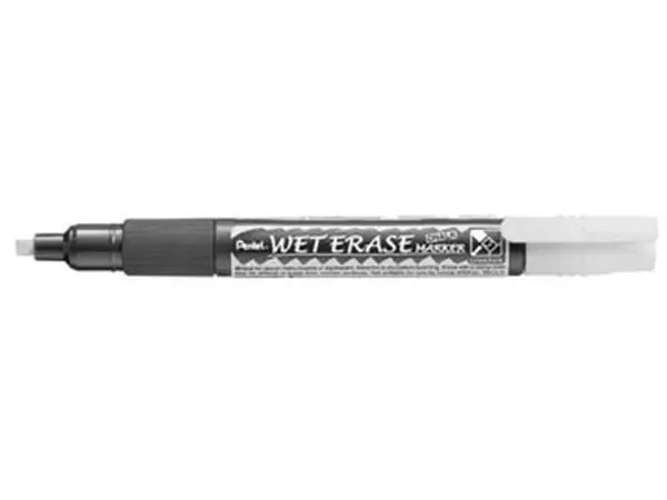 Een Pentel Wet Erase Marker wit, schrijfbreedte 2 - 4 mm koop je bij ShopXPress