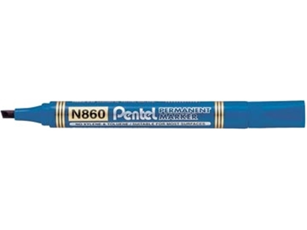 Een Pentel permanente marker N860-C, blauw koop je bij Supplierz BV