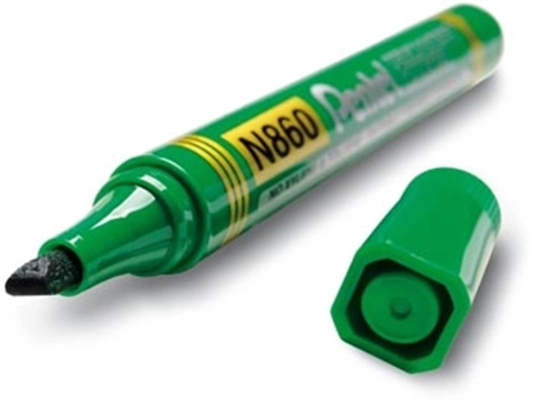 Een Pentel permanente marker N860-D, groen koop je bij Supplierz BV