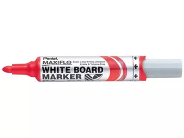 Een Pentel whiteboardmarker Maxiflo rood koop je bij ShopXPress