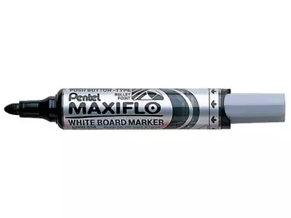 Een Pentel whiteboardmarker Maxiflo zwart koop je bij ShopXPress