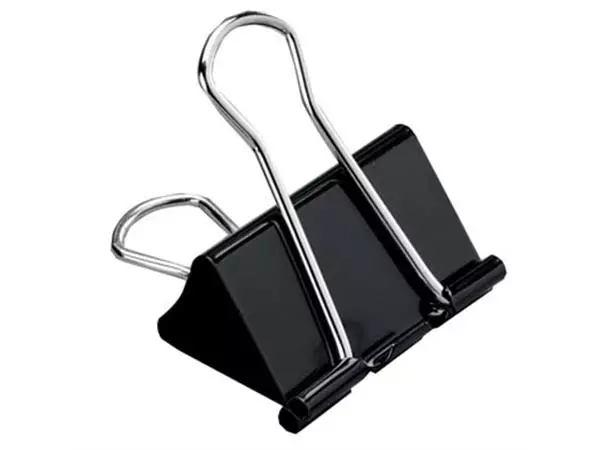 Een Pergamy foldbackclip 41 mm, zwart, doos van 12 stuks koop je bij ShopXPress