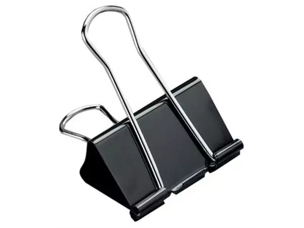 Een Pergamy foldbackclip 51 mm, zwart - doos van 12 stuks koop je bij ShopXPress