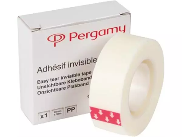 Een Pergamy invisible tape, ft 19 mm x 33 m koop je bij ShopXPress