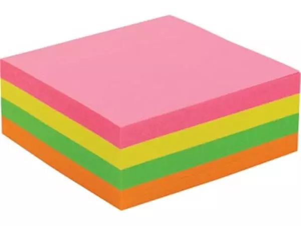 Een Pergamy jumbo notes, ft 76 x 76 mm, 320 vel, geassorteerde neonkleuren koop je bij ShopXPress