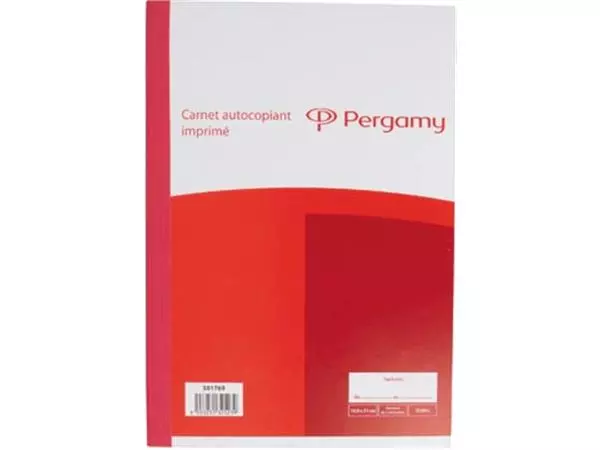 Een Pergamy orderboek, met opdruk Facture, zelfkopiërend, tweevoud, 2 x 50 vel, formaat 14,8 x 21 cm koop je bij ShopXPress