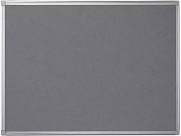 Een Pergamy textielbord met aluminium frame ft 60 x 90 cm, grijs koop je bij ShopXPress