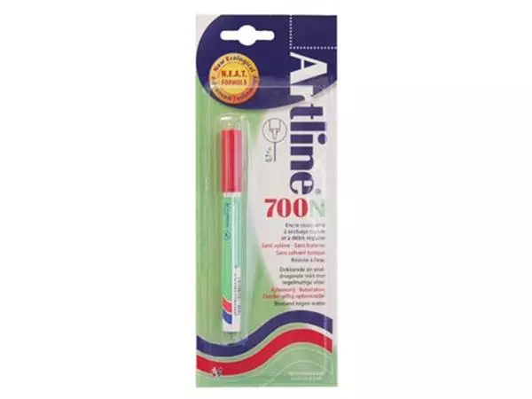 Een Permanent marker Artline 700N rood, op blister koop je bij ShopXPress