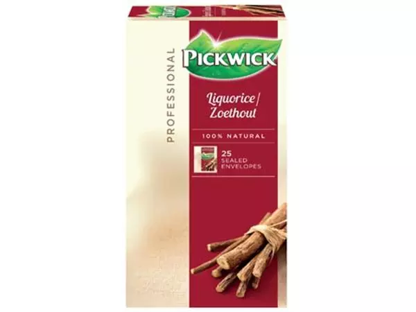 Een Pickwick thee, zoethout, pak van 25 zakjes koop je bij ShopXPress