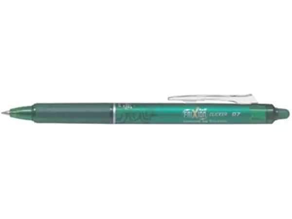 Een Pilot FriXion Ball Clicker roller, intrekbaar, medium punt, 0,7 mm, groen koop je bij ShopXPress