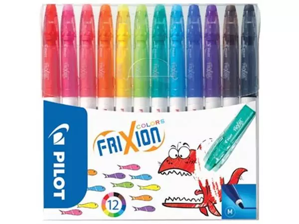 Een Pilot viltstift Frixion Colors, etui met 12 stuks koop je bij ShopXPress