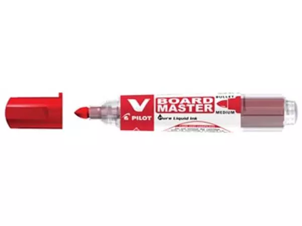 Een Pilot V-Board Master whiteboardmarker, ronde punt, 2,3 mm, rood koop je bij ShopXPress