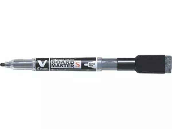 Een Pilot V-Board Master whiteboardmarker, met wisser, ronde punt, 1,3 mm, zwart koop je bij ShopXPress